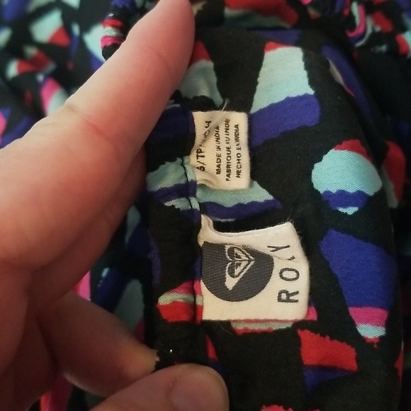 Roxy Love Seeker Colorful Geometric Print Dress - Picture 7 of 8